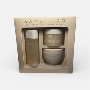 Sand + Fog “Coconut Cream” Body Scrub 10 oz/Body Butter 8.47 oz/Body Oil 5.07 oz